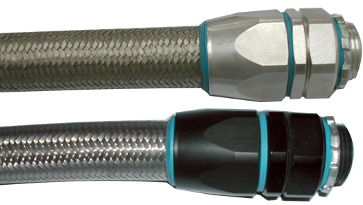 Flexible Conduit Aluminum Connector for Over Braided Flexible Conduit System