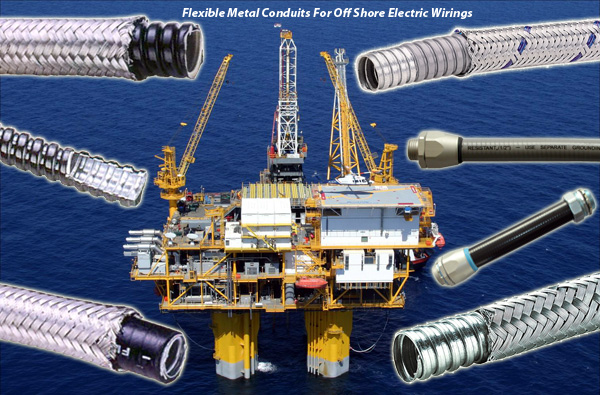 Flexible Metal Conduits For Off Shore & Heavy Industry Electrical Wirings 