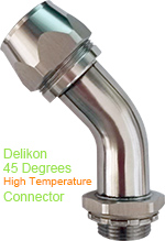 Delikon high temperature corrosion resistant heavy series stainless steel connector can be found in applications where high temperature oxidation resistance is necessary, and in other applications where high temperature strength is required for steel mill, oil refinery and Automotive Manufacturing plant.